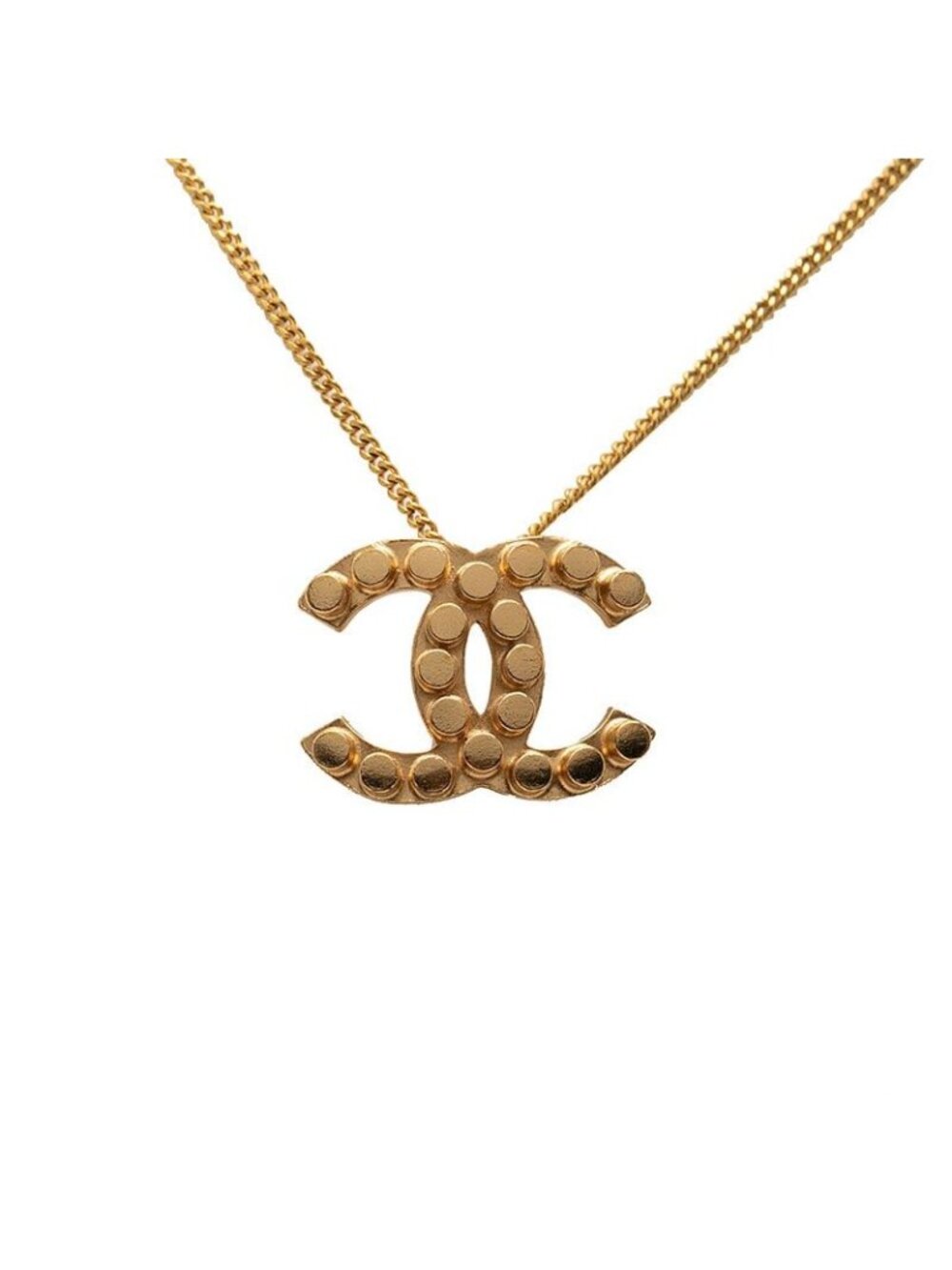Chanel CC Logo Pendant Gold Plating